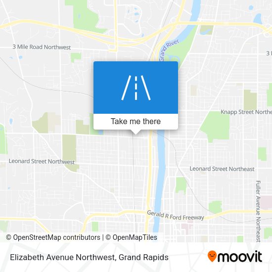Elizabeth Avenue Northwest map