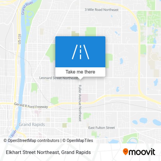 Elkhart Street Northeast map