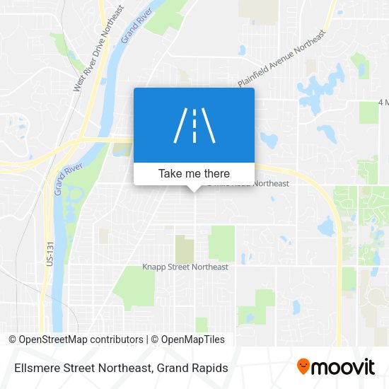 Ellsmere Street Northeast map