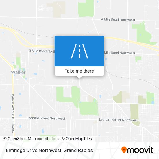 Elmridge Drive Northwest map