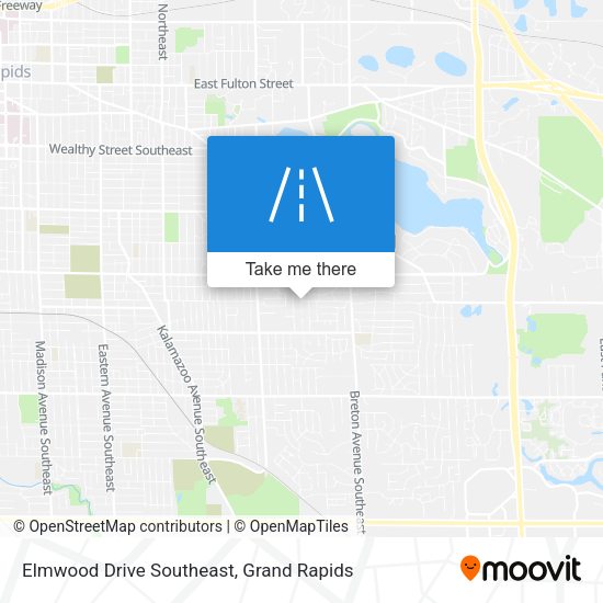 Elmwood Drive Southeast map