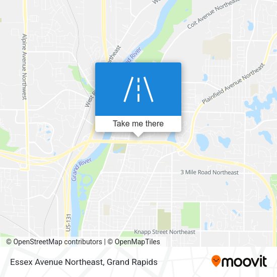 Essex Avenue Northeast map