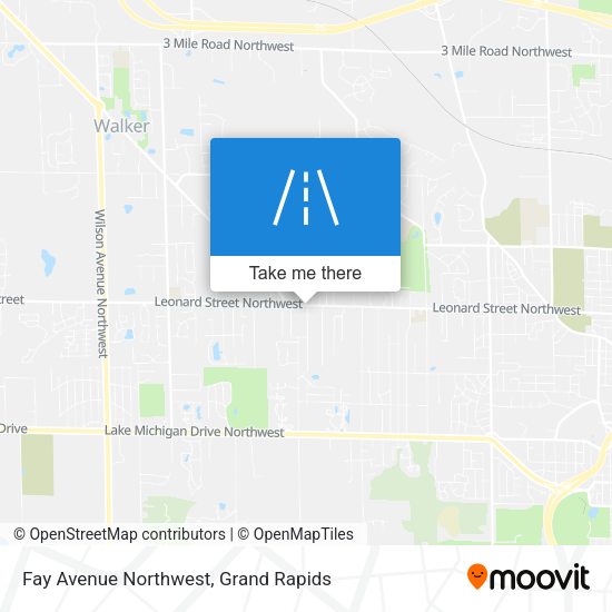 Mapa de Fay Avenue Northwest
