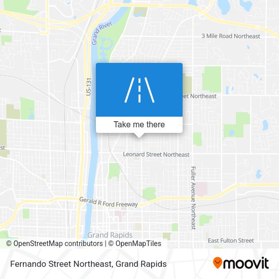 Mapa de Fernando Street Northeast