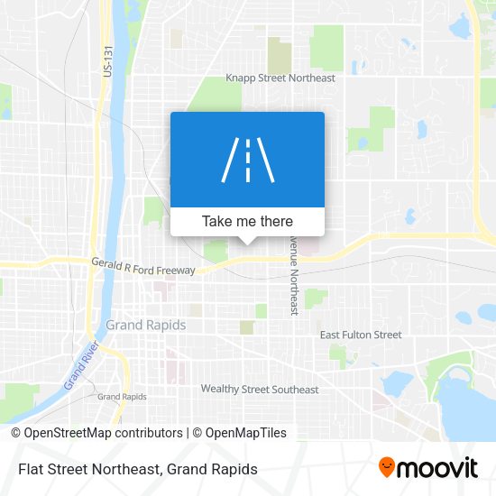 Mapa de Flat Street Northeast