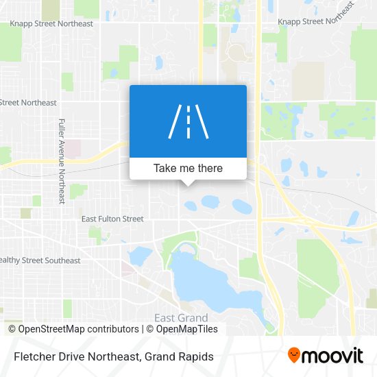 Fletcher Drive Northeast map