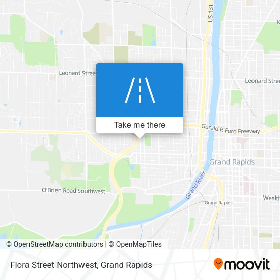 Mapa de Flora Street Northwest