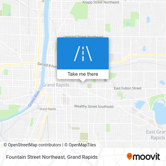 Fountain Street Northeast map