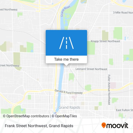 Mapa de Frank Street Northwest