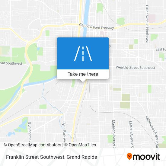 Franklin Street Southwest map