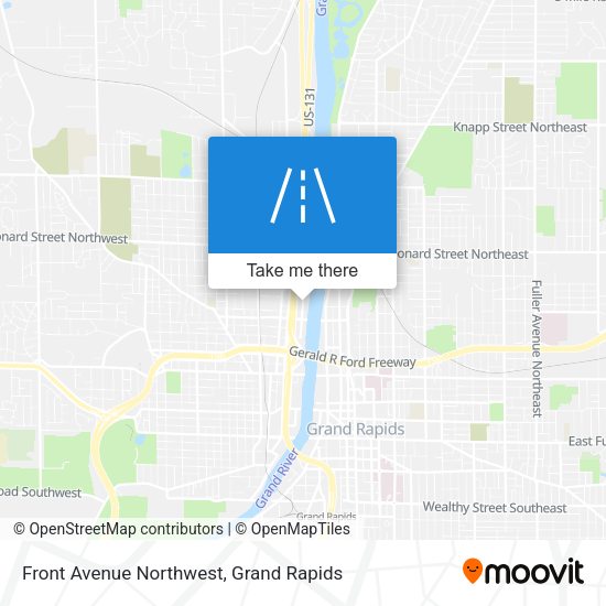Mapa de Front Avenue Northwest