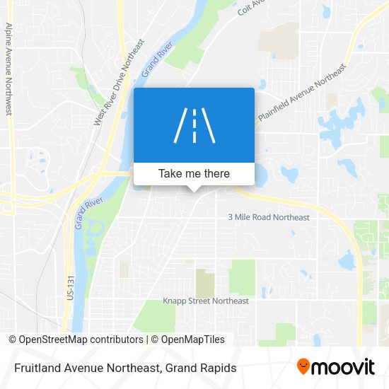 Mapa de Fruitland Avenue Northeast