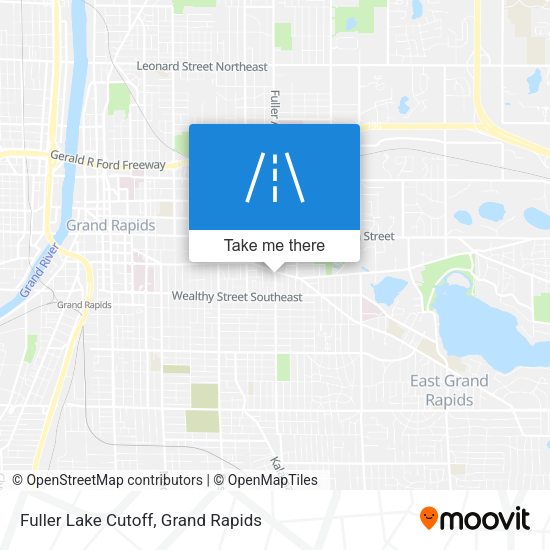 Fuller Lake Cutoff map