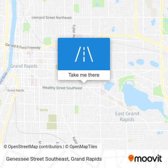 Genessee Street Southeast map