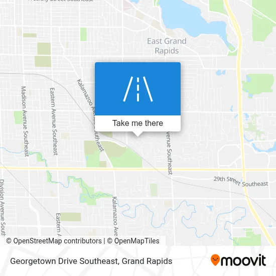 Georgetown Drive Southeast map