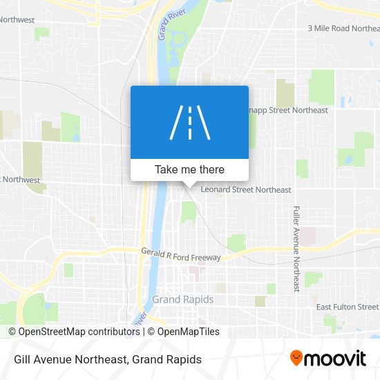 Gill Avenue Northeast map