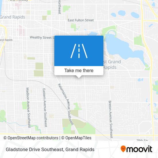 Gladstone Drive Southeast map
