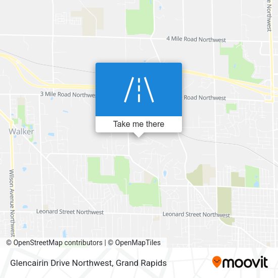 Mapa de Glencairin Drive Northwest