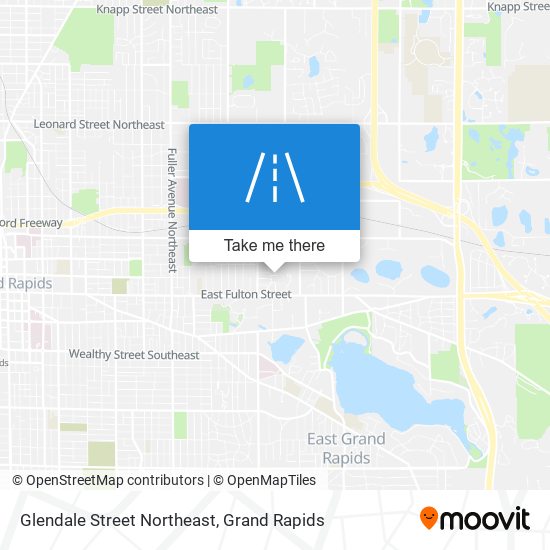 Glendale Street Northeast map