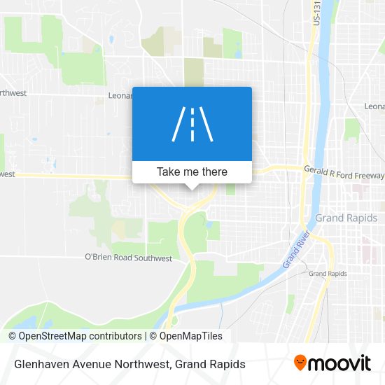 Glenhaven Avenue Northwest map