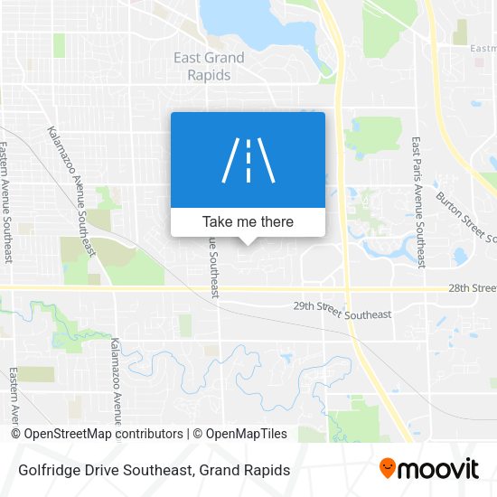 Mapa de Golfridge Drive Southeast