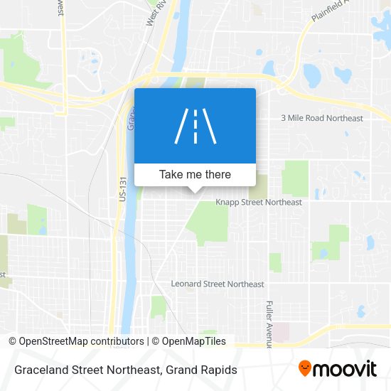 Mapa de Graceland Street Northeast