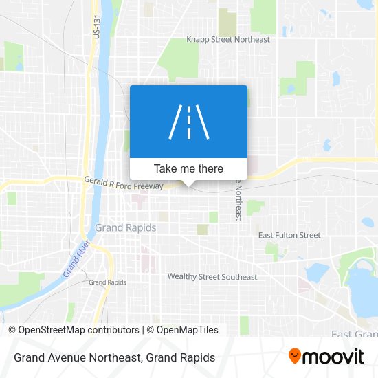 Grand Avenue Northeast map
