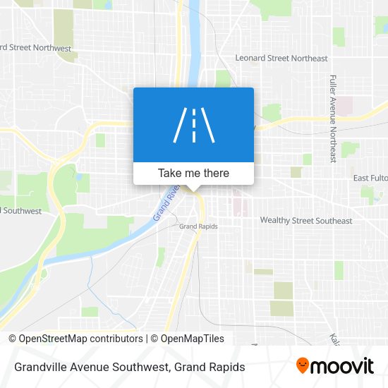 Grandville Avenue Southwest map