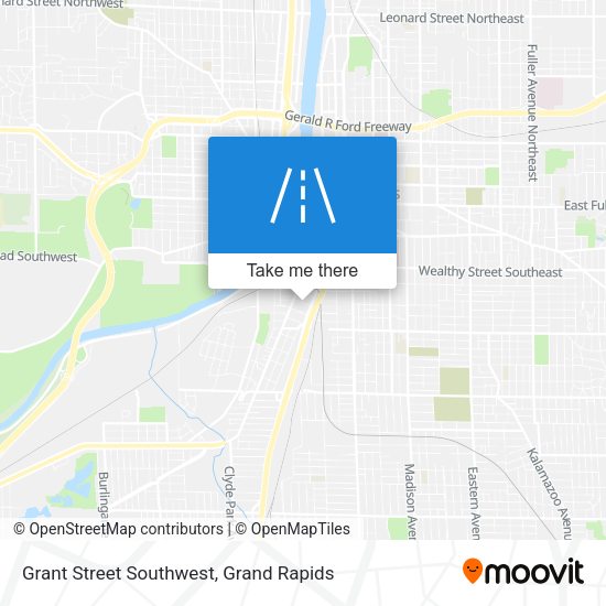 Grant Street Southwest map