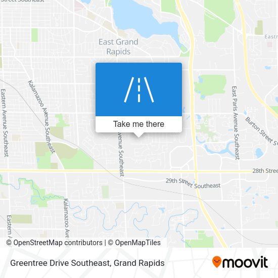 Greentree Drive Southeast map