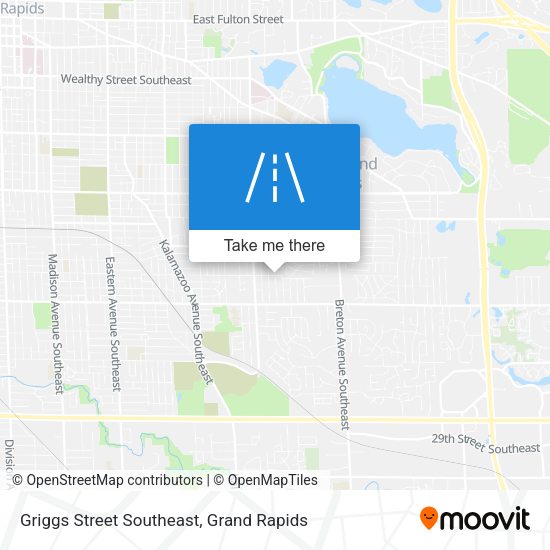 Mapa de Griggs Street Southeast