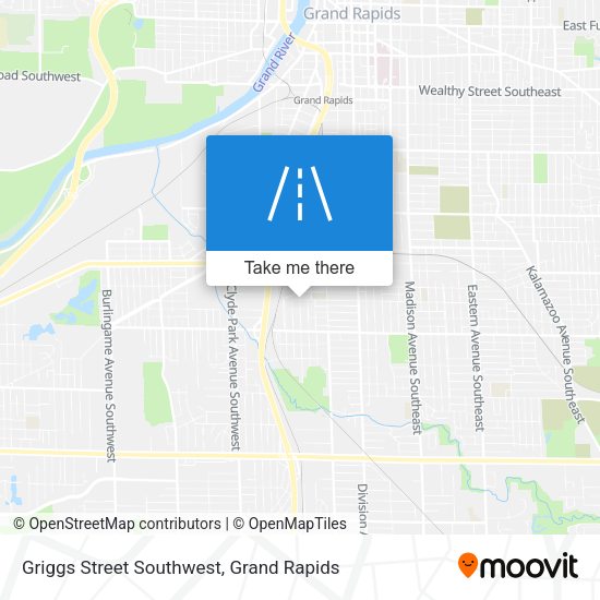 Griggs Street Southwest map