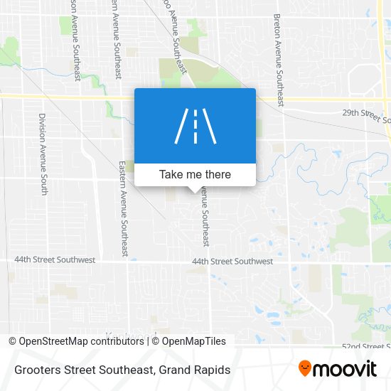 Grooters Street Southeast map