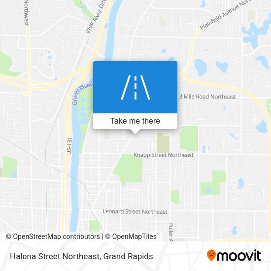 Halena Street Northeast map