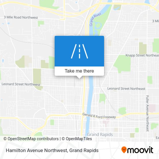 Mapa de Hamilton Avenue Northwest