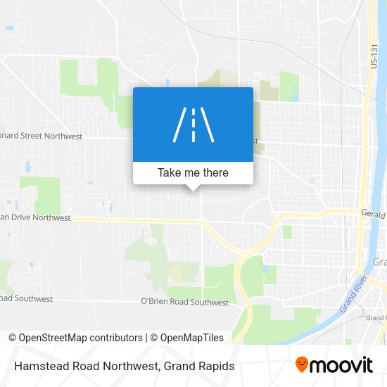 Hamstead Road Northwest map