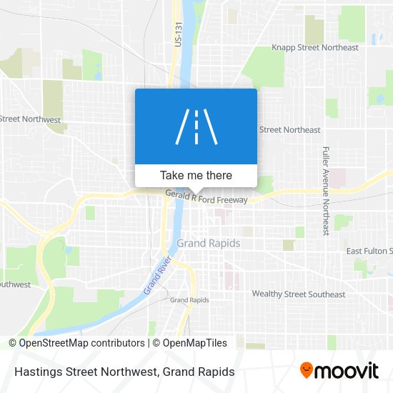 Hastings Street Northwest map