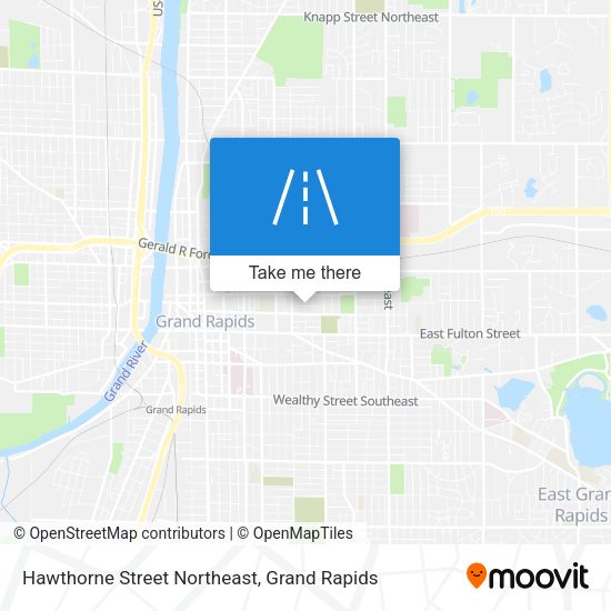 Hawthorne Street Northeast map