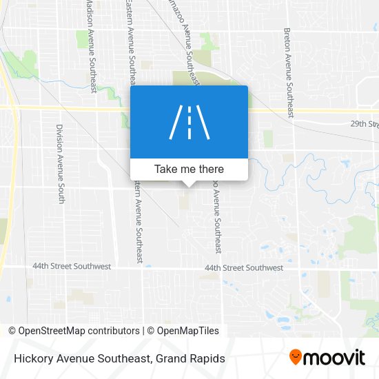 Hickory Avenue Southeast map