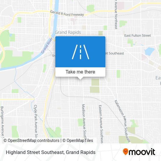 Highland Street Southeast map