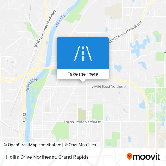 Hollis Drive Northeast map