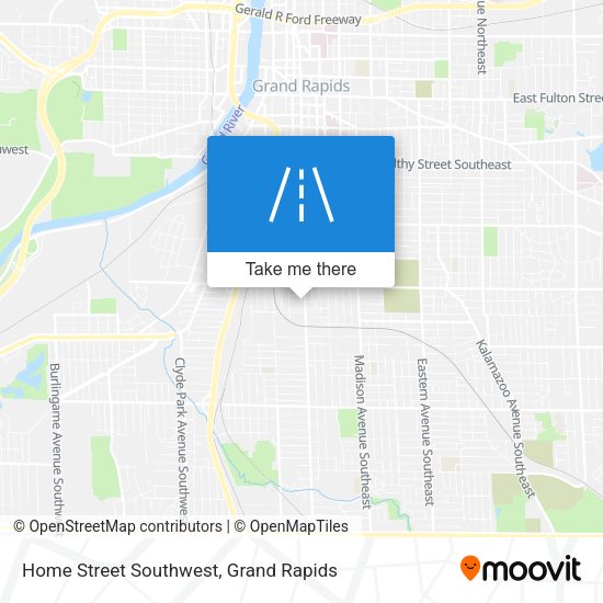 Mapa de Home Street Southwest