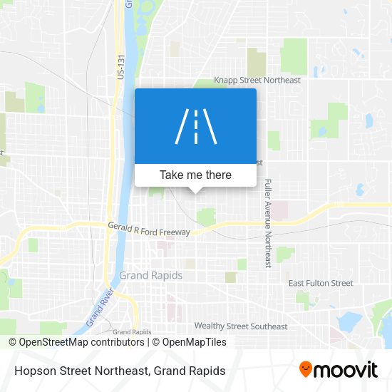Hopson Street Northeast map