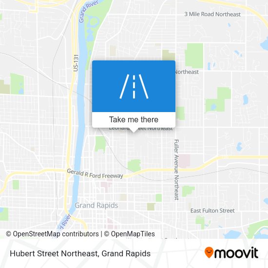 Hubert Street Northeast map