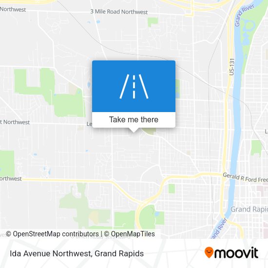 Ida Avenue Northwest map