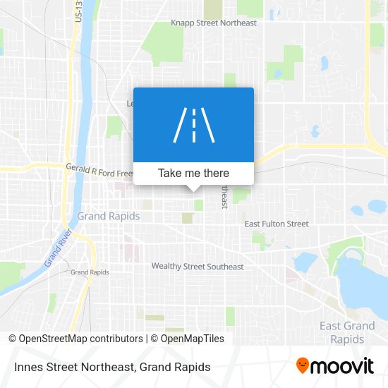 Mapa de Innes Street Northeast