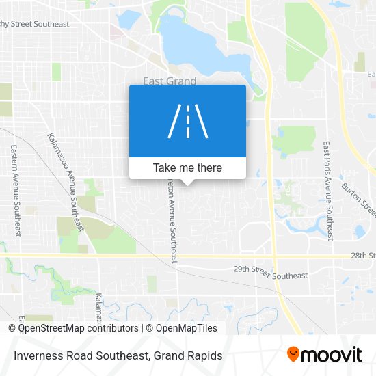 Inverness Road Southeast map