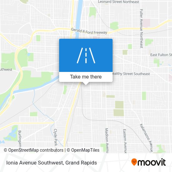 Mapa de Ionia Avenue Southwest