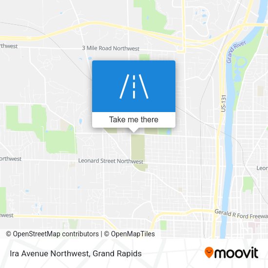 Ira Avenue Northwest map