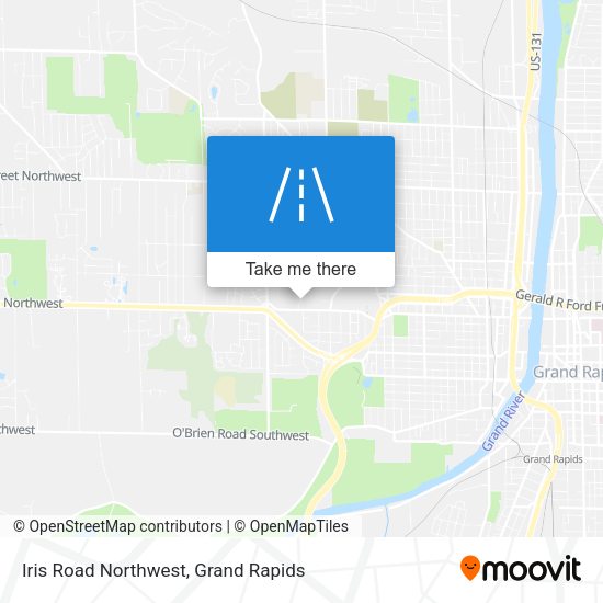 Iris Road Northwest map